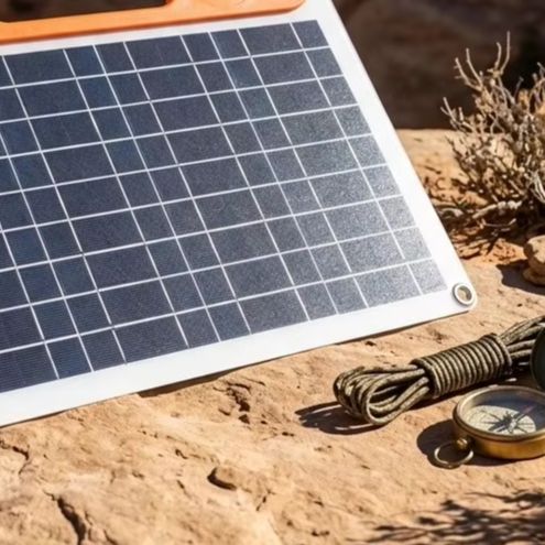Folding Solar Panel - แผงโซลาร์เซลล์แบบโมโนคริสตัลไลน์ 30W แบบพับได้พร้อมที่จับ พอร์ต USB คู่