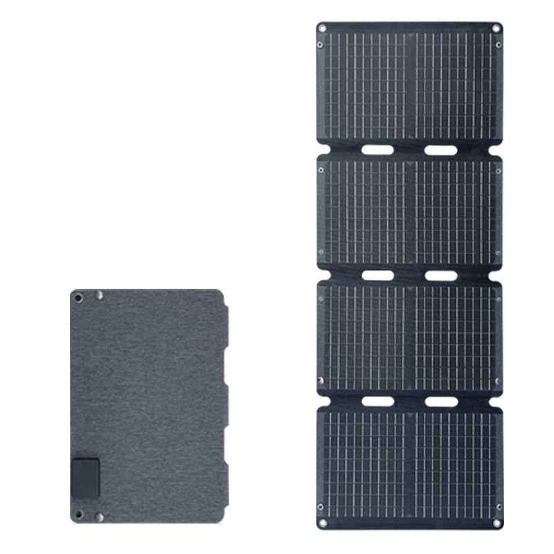 Folding Solar Panel - แผงโซลาร์เซลล์พับได้แบบพกพา 65W 110W สำหรับสถานีไฟฟ้าสำรองสำหรับตั้งแคมป์กลางแจ้ง มีสินค้าในสต็อก
