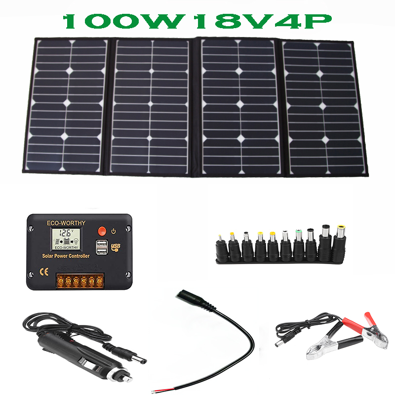 เครื่องชาร์จแผงโซลาร์เซลล์แบบพ - Folding Solar Panel บทวิจารณ์และราคา
