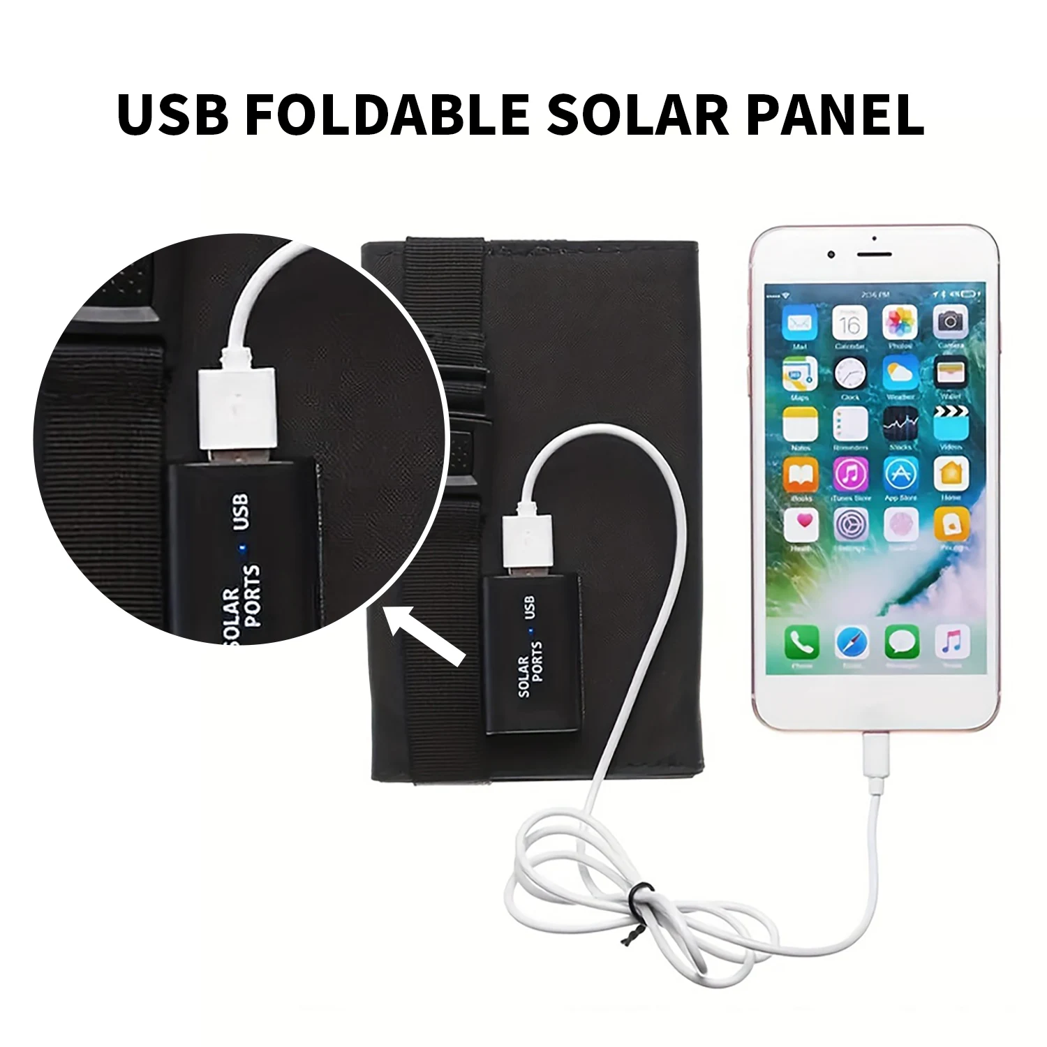 แผงโซลาร์เซลล์แบบพับได้ 20W 50 - Folding Solar Panel บทวิจารณ์และราคา