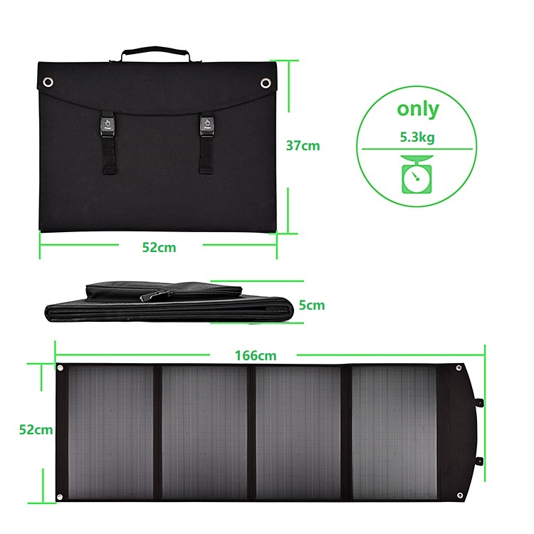 แผงโซลาร์เซลล์แบบพับได้ 100w 1 - Folding Solar Panel บทวิจารณ์และราคา