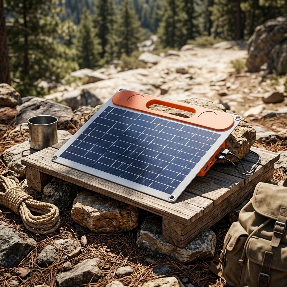 แผงโซลาร์เซลล์แบบโมโนคริสตัลไล - Folding Solar Panel บทวิจารณ์และราคา