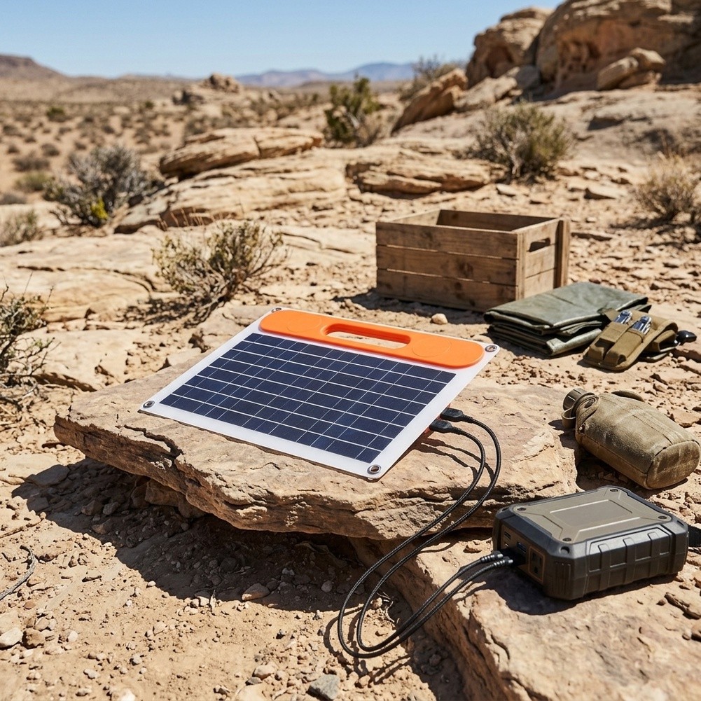 แผงโซลาร์เซลล์แบบโมโนคริสตัลไล - Folding Solar Panel บทวิจารณ์และราคา