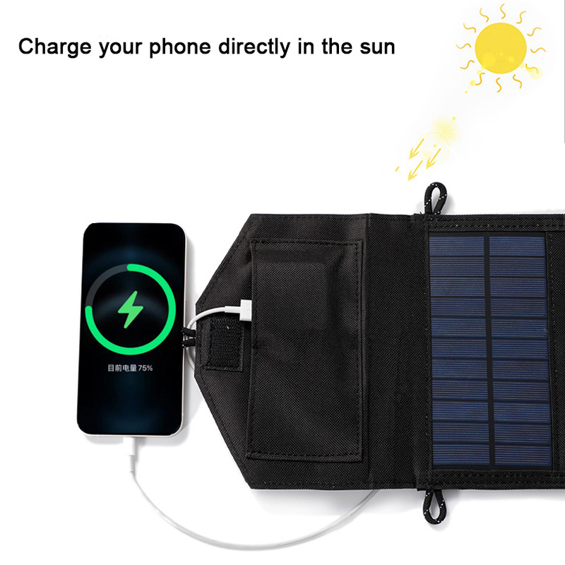เครื่องชาร์จพลังงานแสงอาทิตย์แ - Folding Solar Panel บทวิจารณ์และราคา